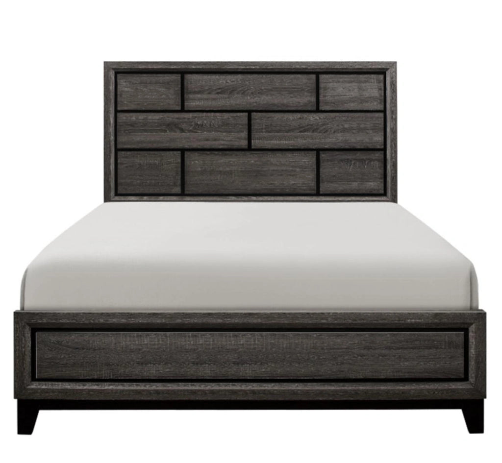 Davi King Panel Bed in Gray 1645K-1EK*