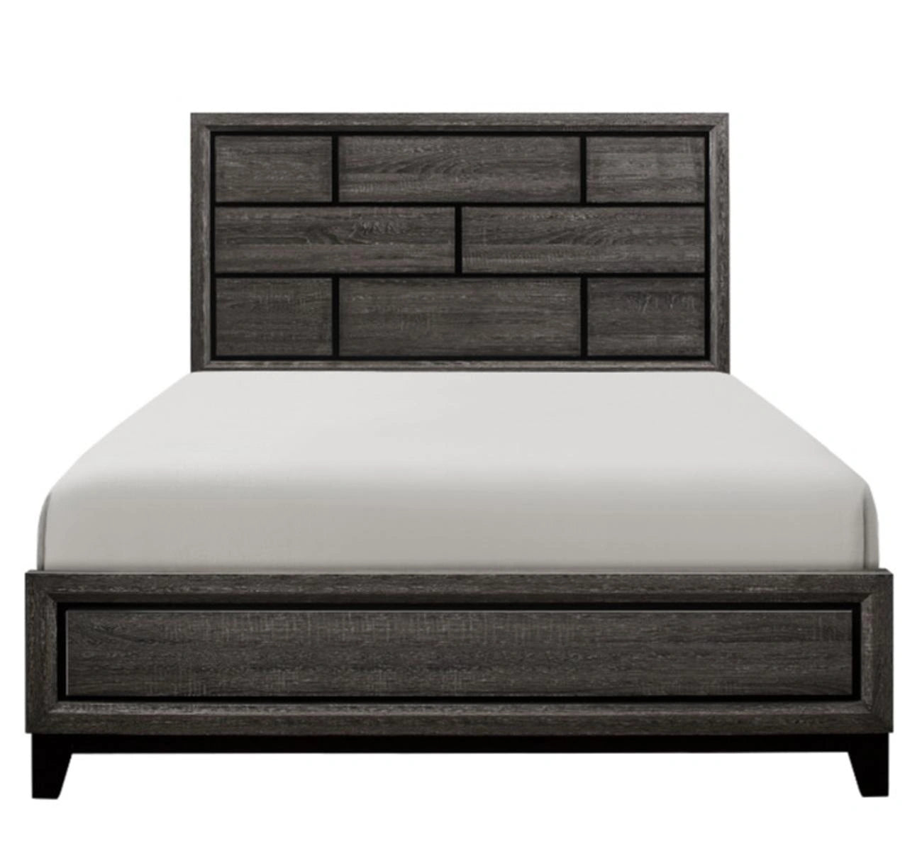 Davi King Panel Bed in Gray 1645K-1EK*
