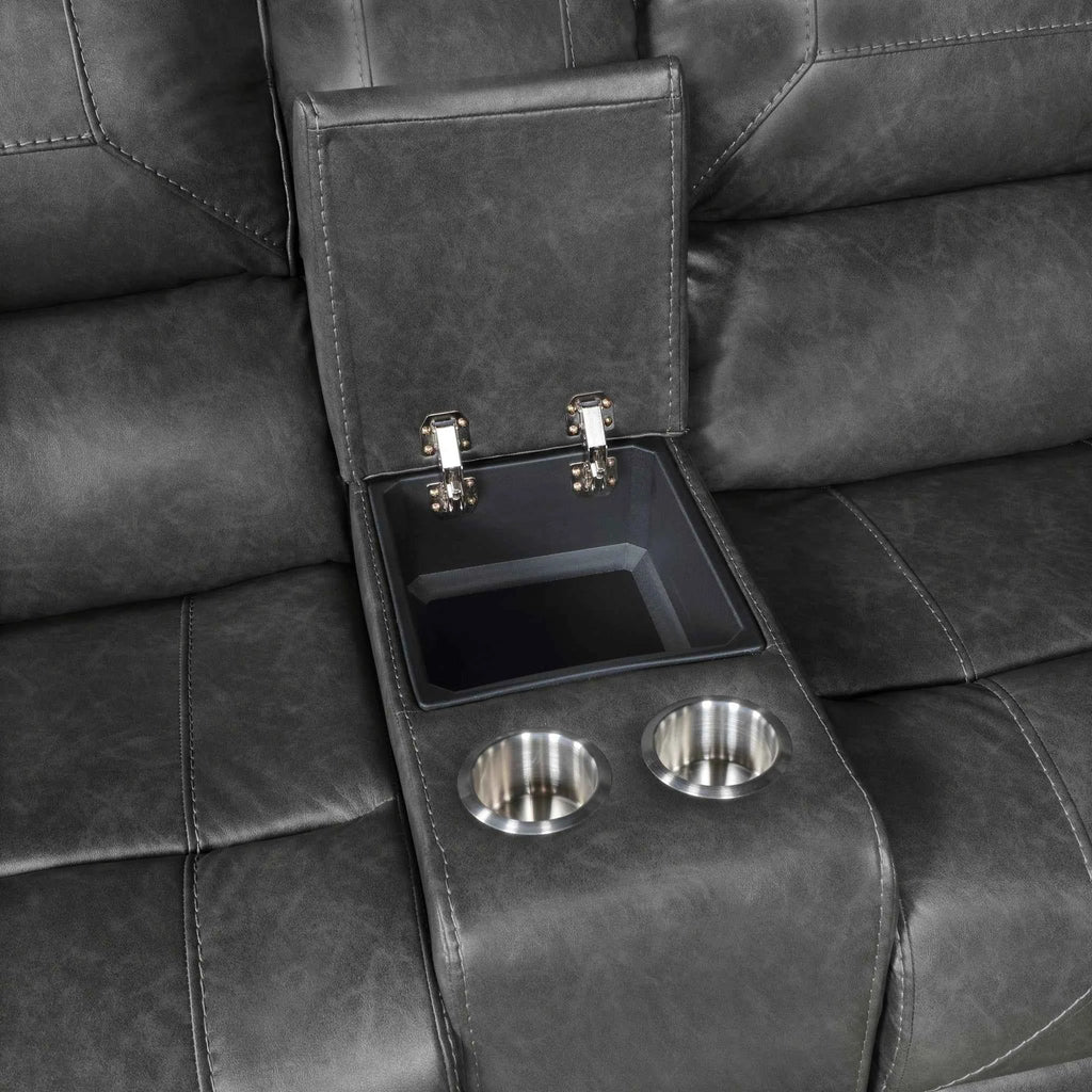 Newnan Double Glider Reclining Love Seat With Center Console