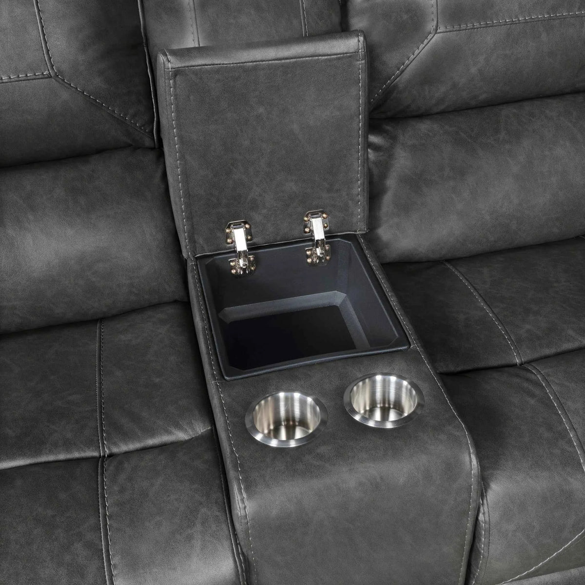 Newnan Double Glider Reclining Love Seat With Center Console