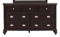 Marston 7 Drawer Dresser in Dark Cherry 2615DC-5