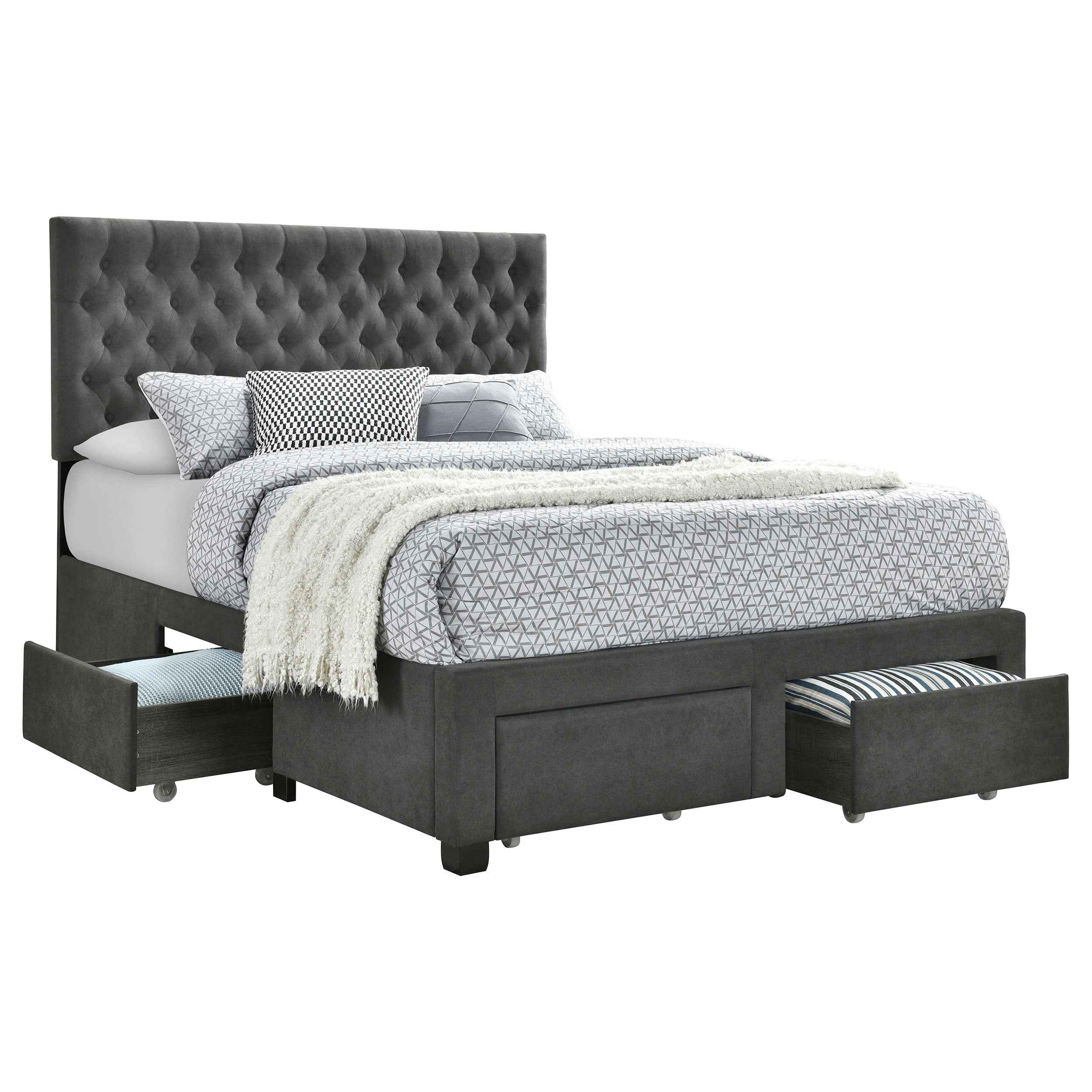 Soledad Panel Platform Storage Bed