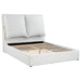 Gwendoline Upholstered Platform Bed with Pillow Headboard White - VIP FURNITURE (NJ)
