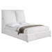 Gwendoline Upholstered Platform Bed with Pillow Headboard White - VIP FURNITURE (NJ)