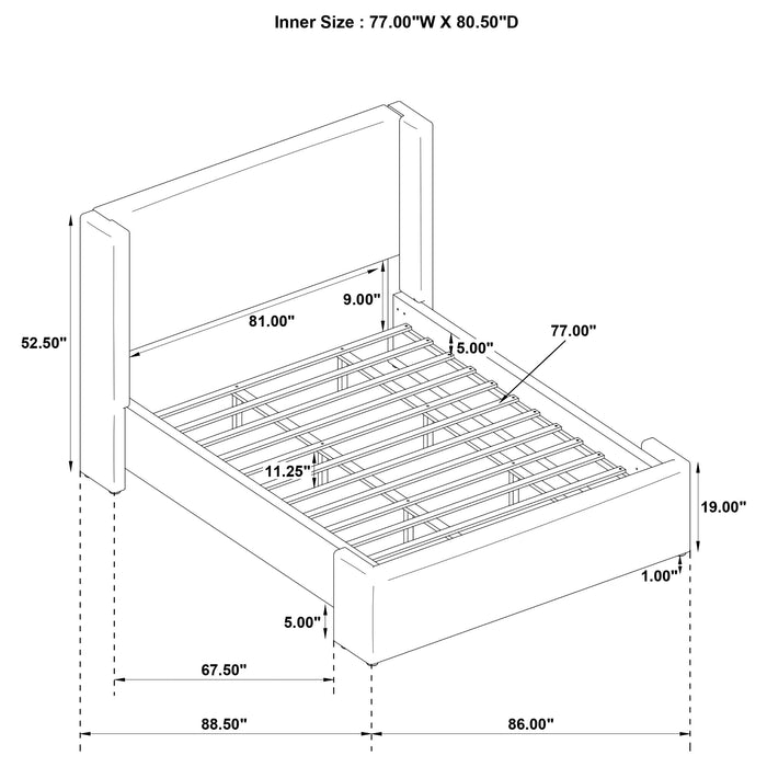 Alamosa Eastern King Bed - VIP FURNITURE (NJ)