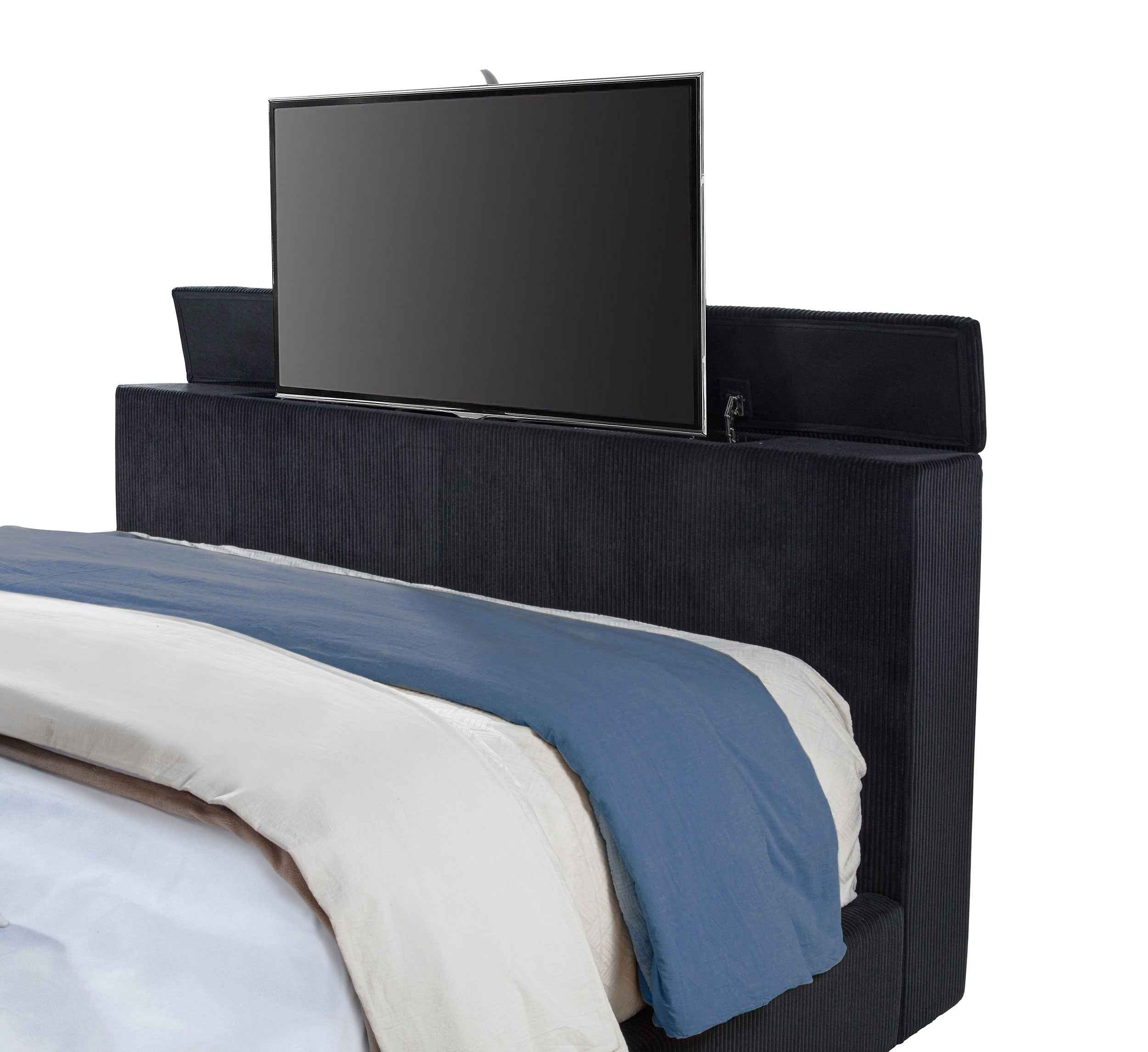 Tisdall Wingback TV Bed with Flame Visualizer