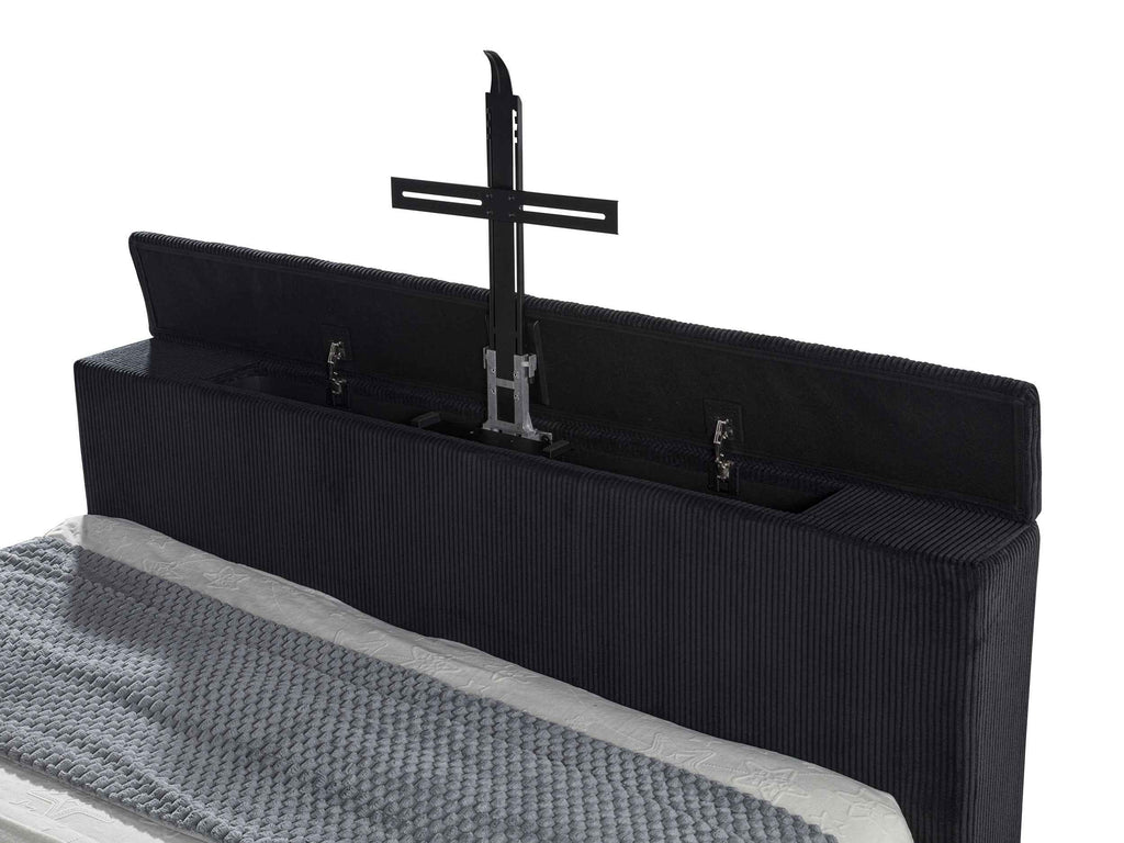 Tisdall Wingback TV Bed with Flame Visualizer