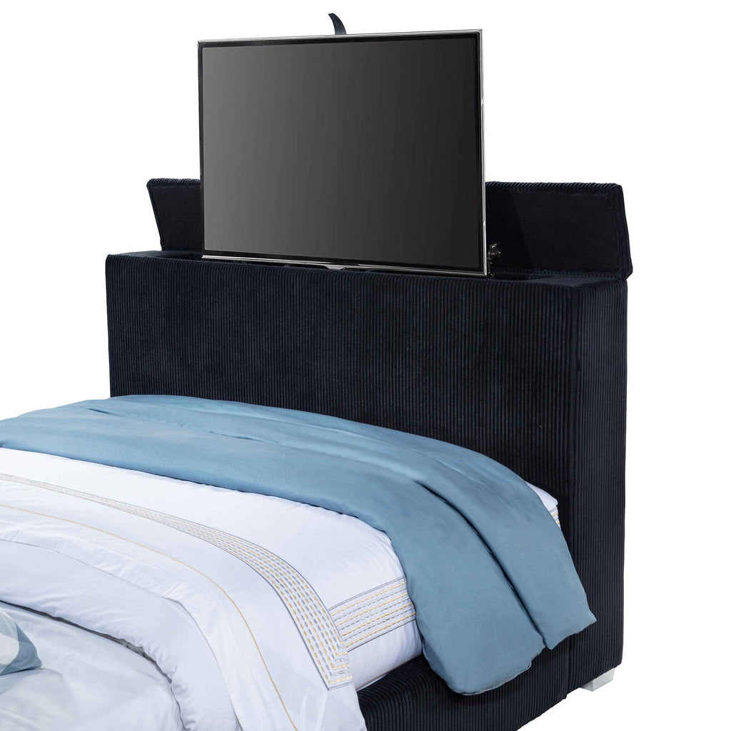 Tisdall Wingback TV Bed with Flame Visualizer