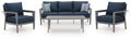 Gali Outdoor Sofa/Chairs/Table Set (Set of 4)