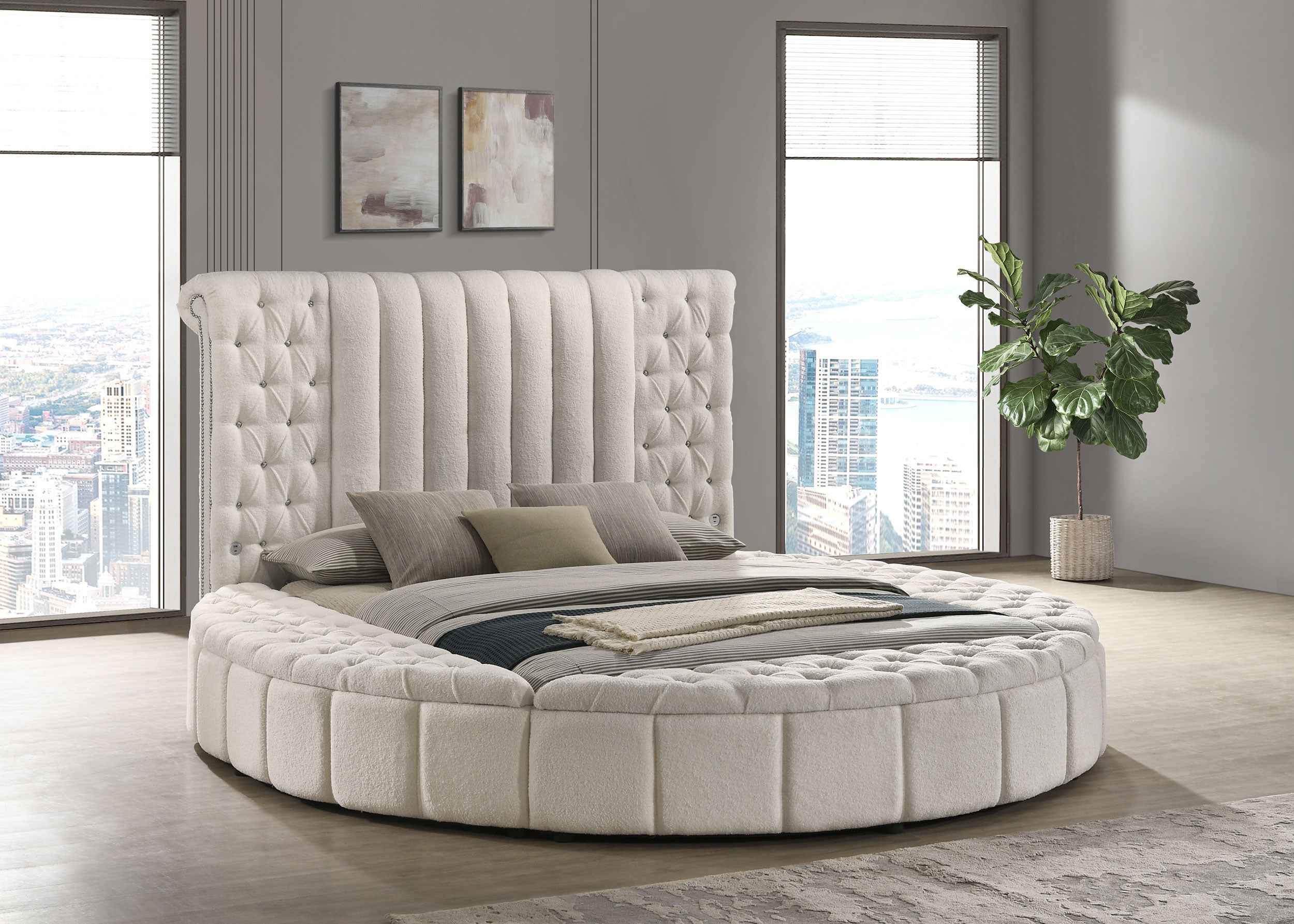 Sonya Panel Floor Storage Bed
