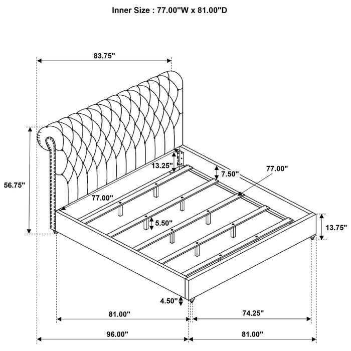 Devon Eastern King Bed - VIP FURNITURE (NJ)