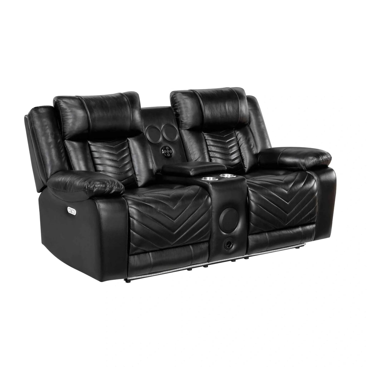 Huron Power Double Reclining Love Seat With Center Console