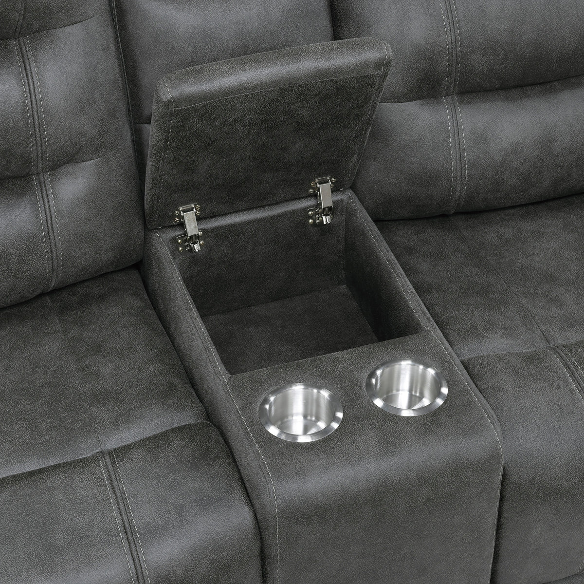 Oberon Double Reclining Love Seat With Center Console