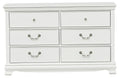 Lucida 6 Drawer Dresser in White 2039W-5