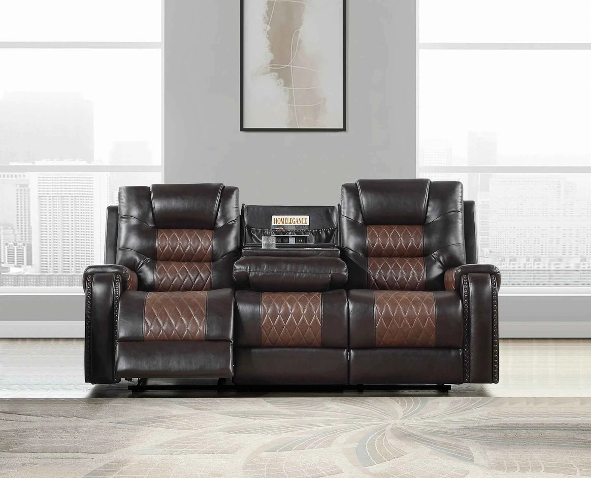 Hart Reclining Sofa W/Drop Down Tbl