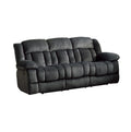 Laurelton Double Reclining Sofa in Charcoal 9636CC-3