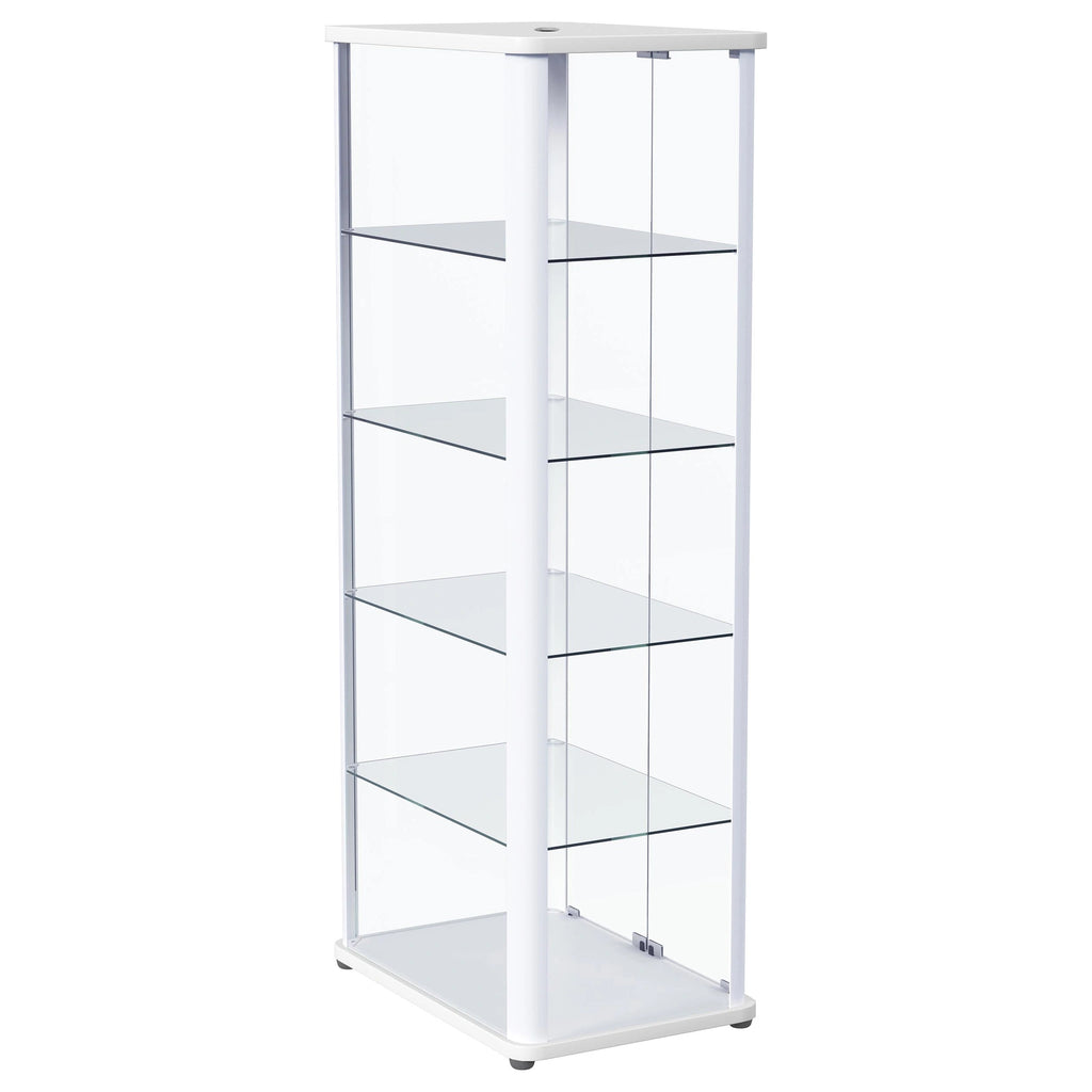 Aero Curio Cabinet with LED Lighting