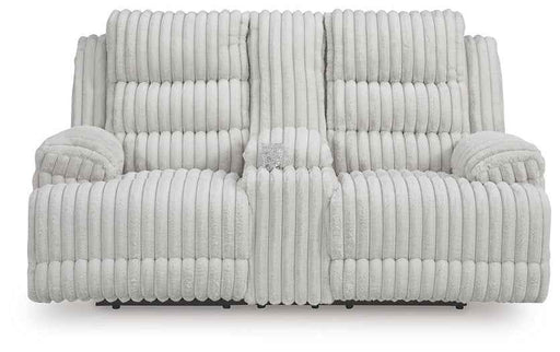 Rhines Falls Power Reclining Loveseat with Console