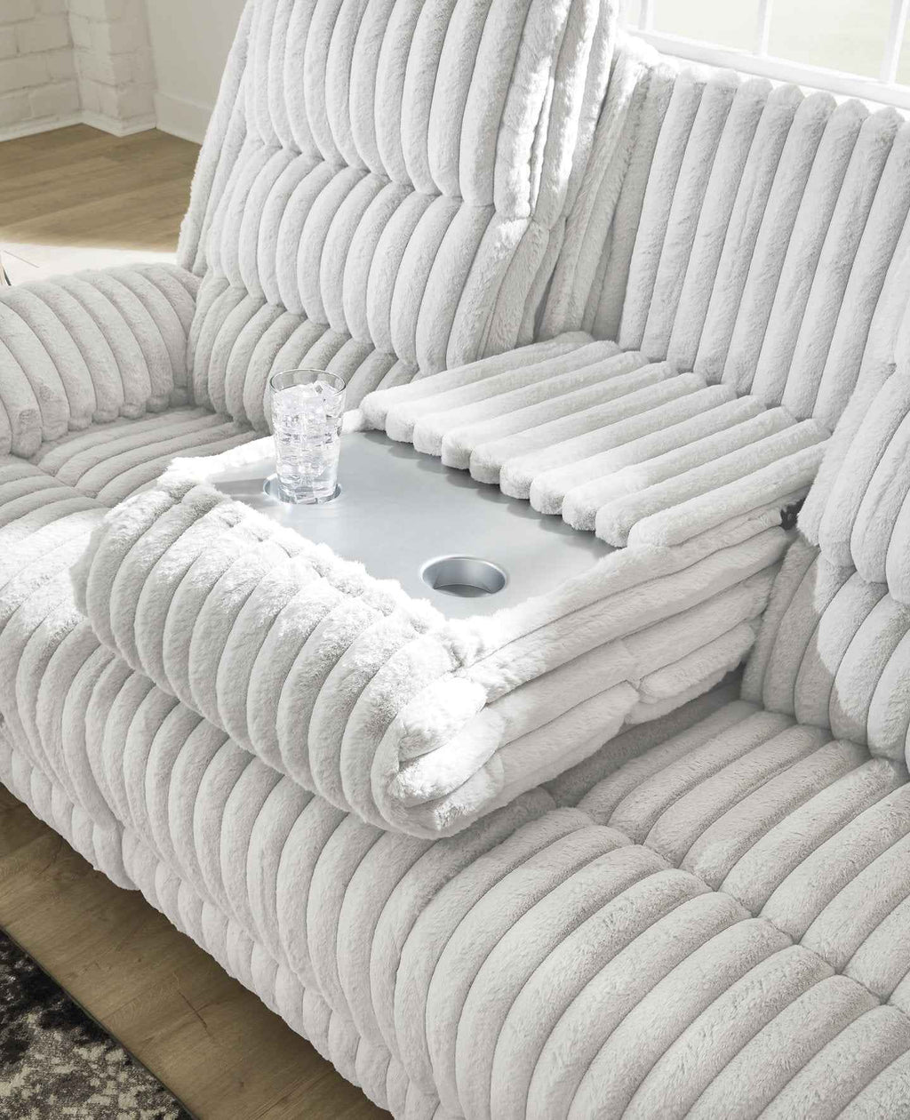 Rhines Falls Power Reclining Sofa with Drop Down Table