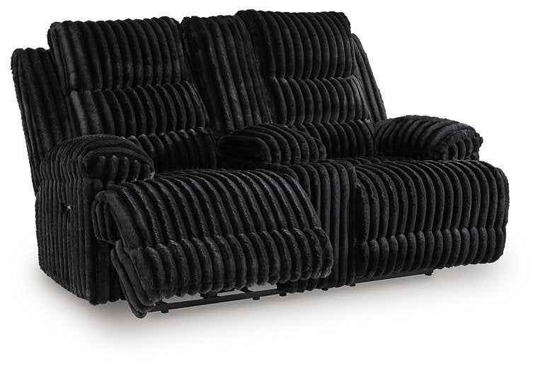 Rhine Falls Reclining Loveseat with Console