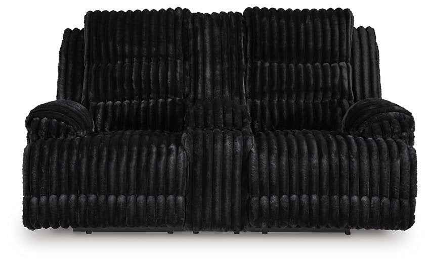 Rhine Falls Reclining Loveseat with Console