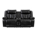 Huron Power Double Reclining Love Seat With Center Console