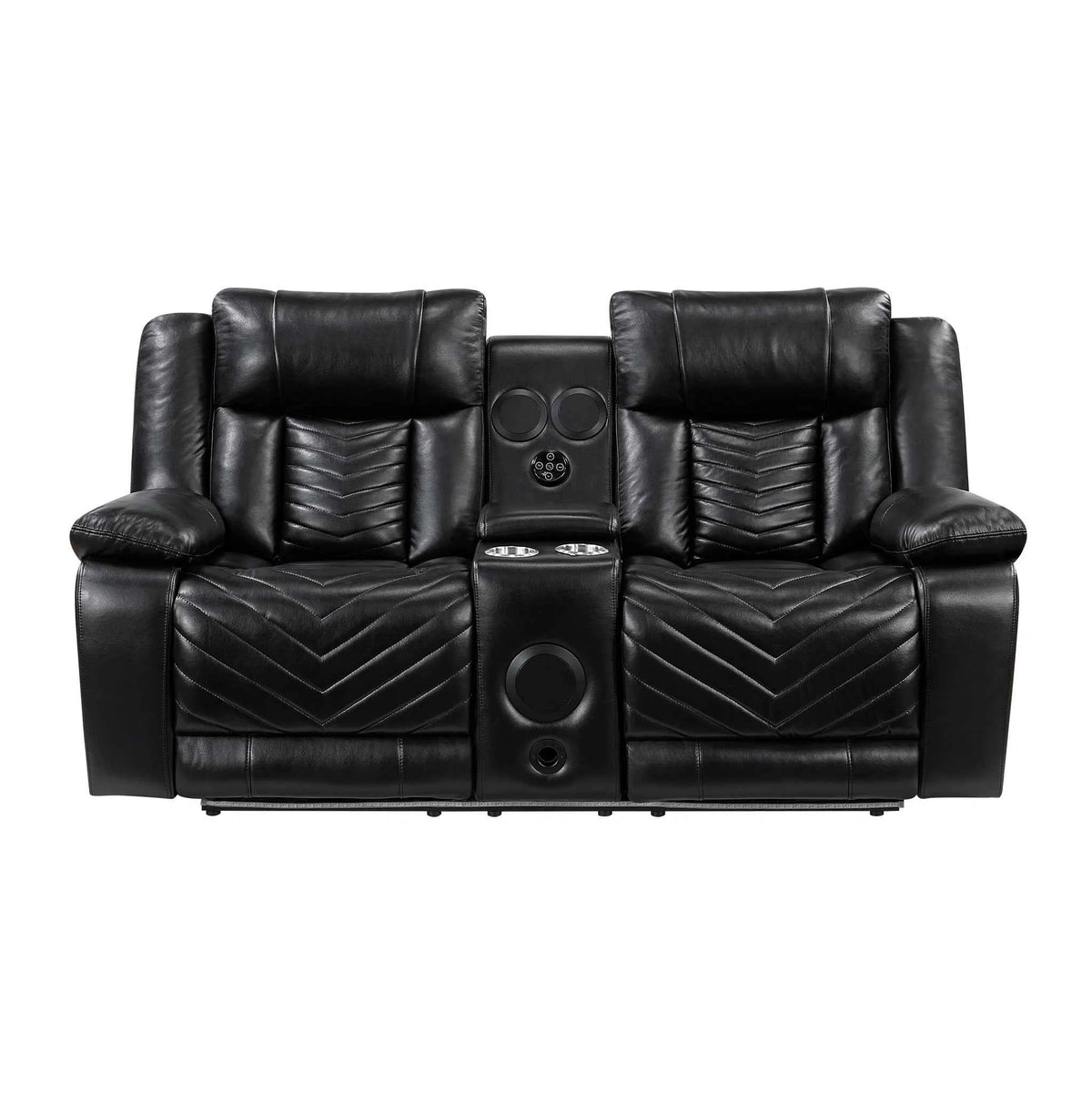 Huron Power Double Reclining Love Seat With Center Console