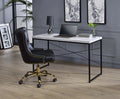 Jurgen Antique White & Black Desk