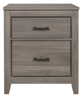 Waldorf 2 Drawer Nightstand in Dark Gray 1902-4