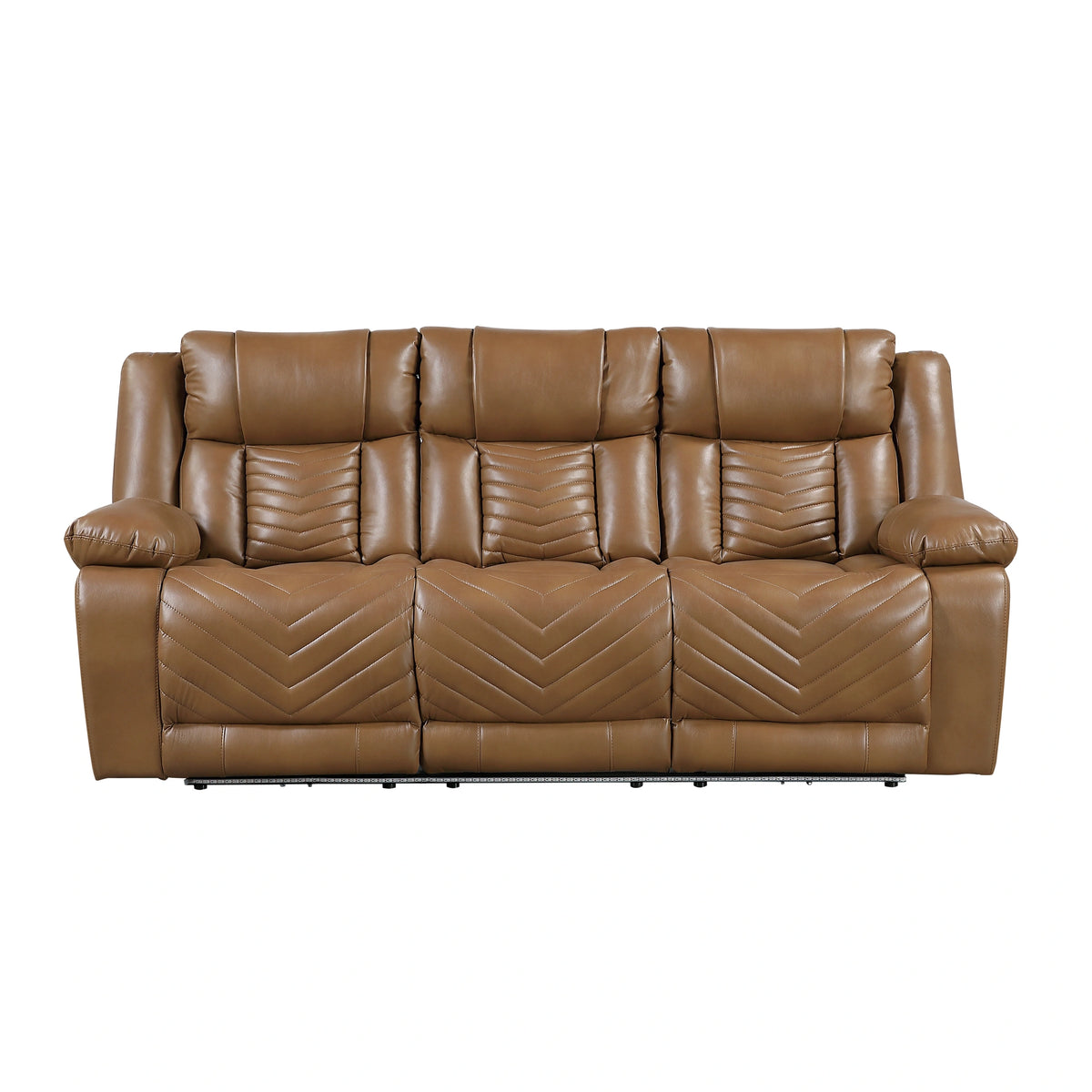 Huron Power Double Reclining Sofa With Center Drop-Down Cup Holders