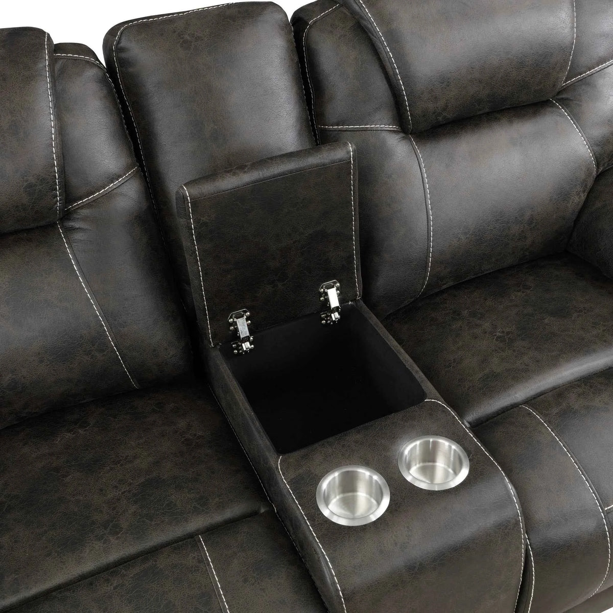 Gainesville Double Reclining Love Seat With Center Console