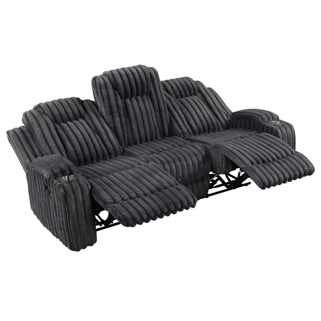 Phyllis Double Reclining Sofa With Cup Holders