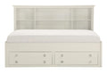 Meghan Twin Lounge Storage Bed in White 2058WHPRT-1*