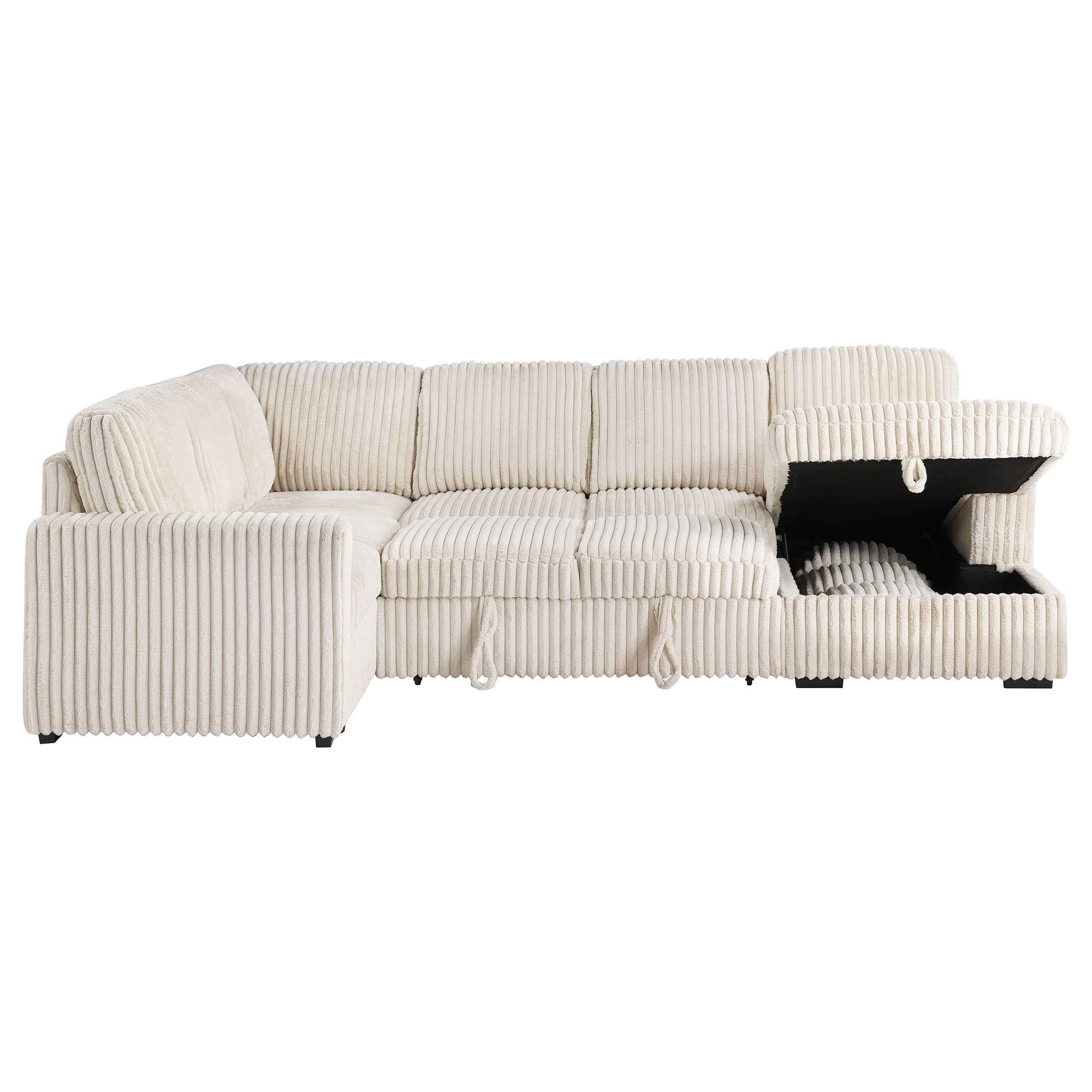 Devonshire Pull-Out Sleeper Sectional Sofa