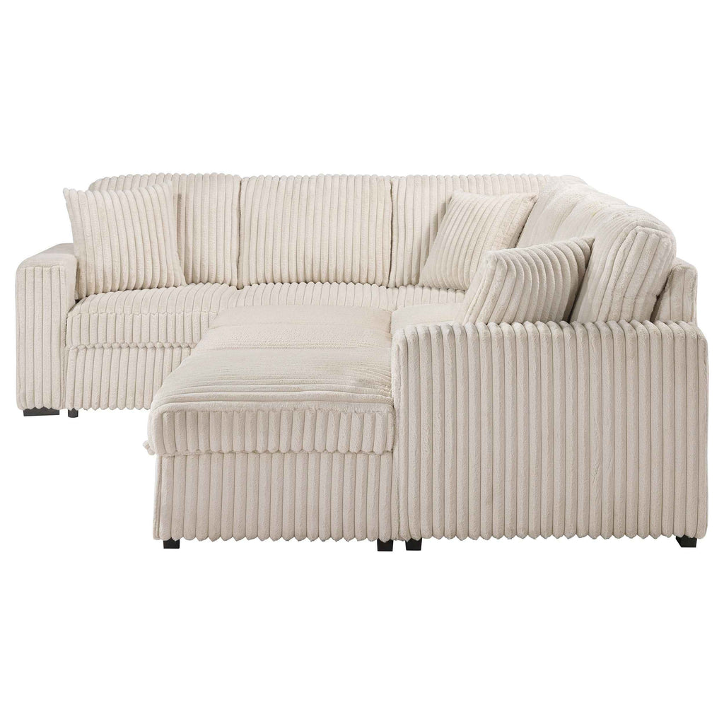 Devonshire Pull-Out Sleeper Sectional Sofa