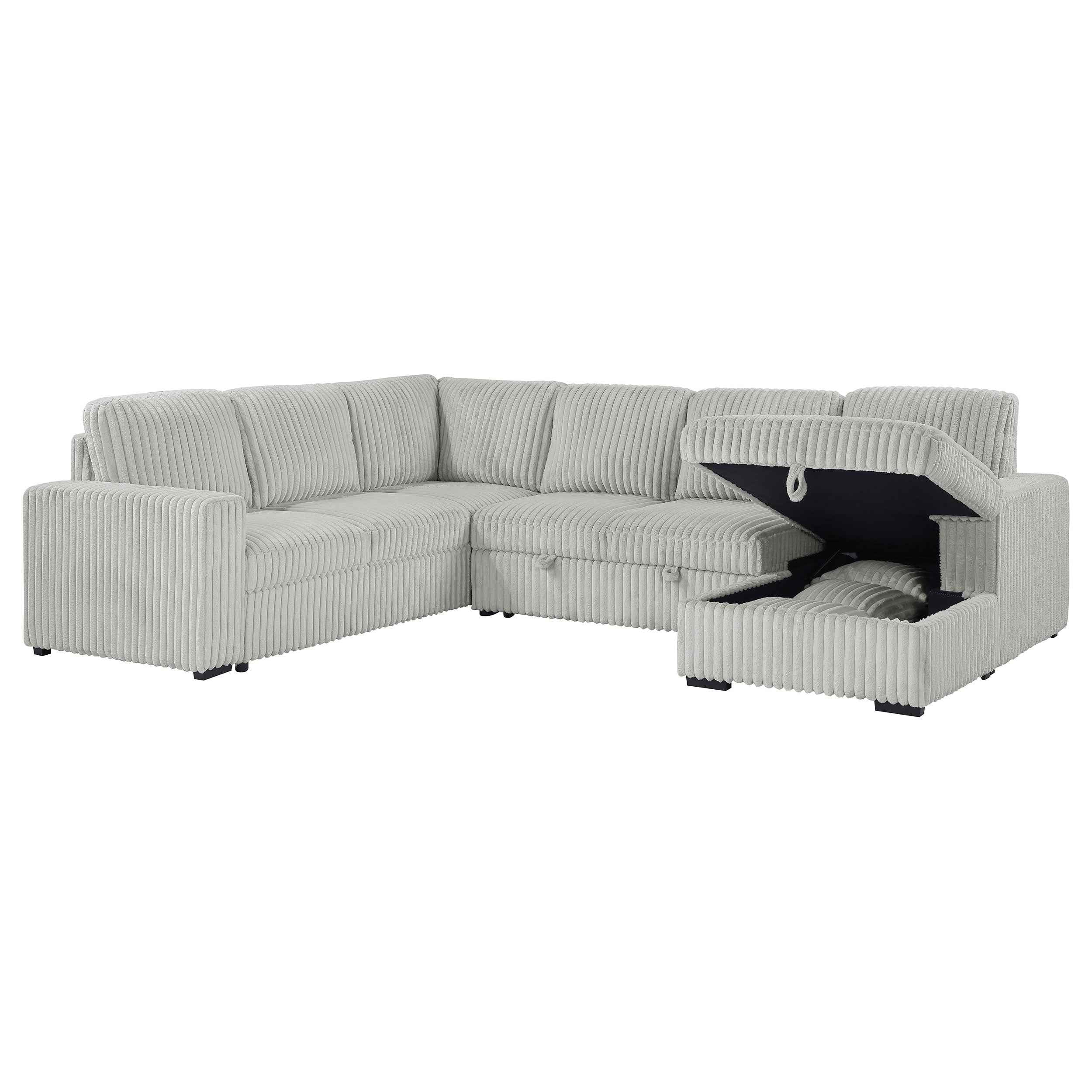 Devonshire Pull-Out Sleeper Sectional Sofa