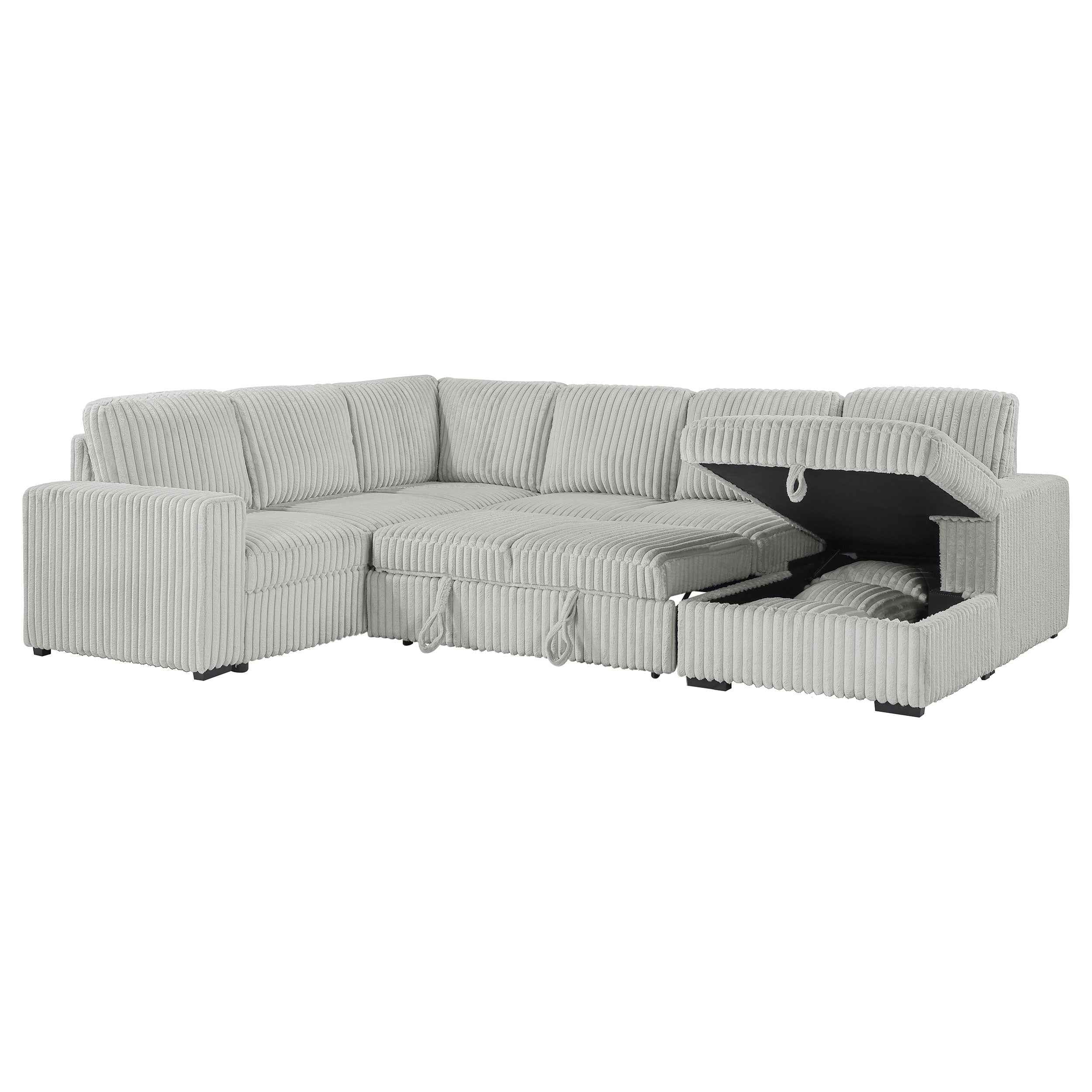 Devonshire Pull-Out Sleeper Sectional Sofa