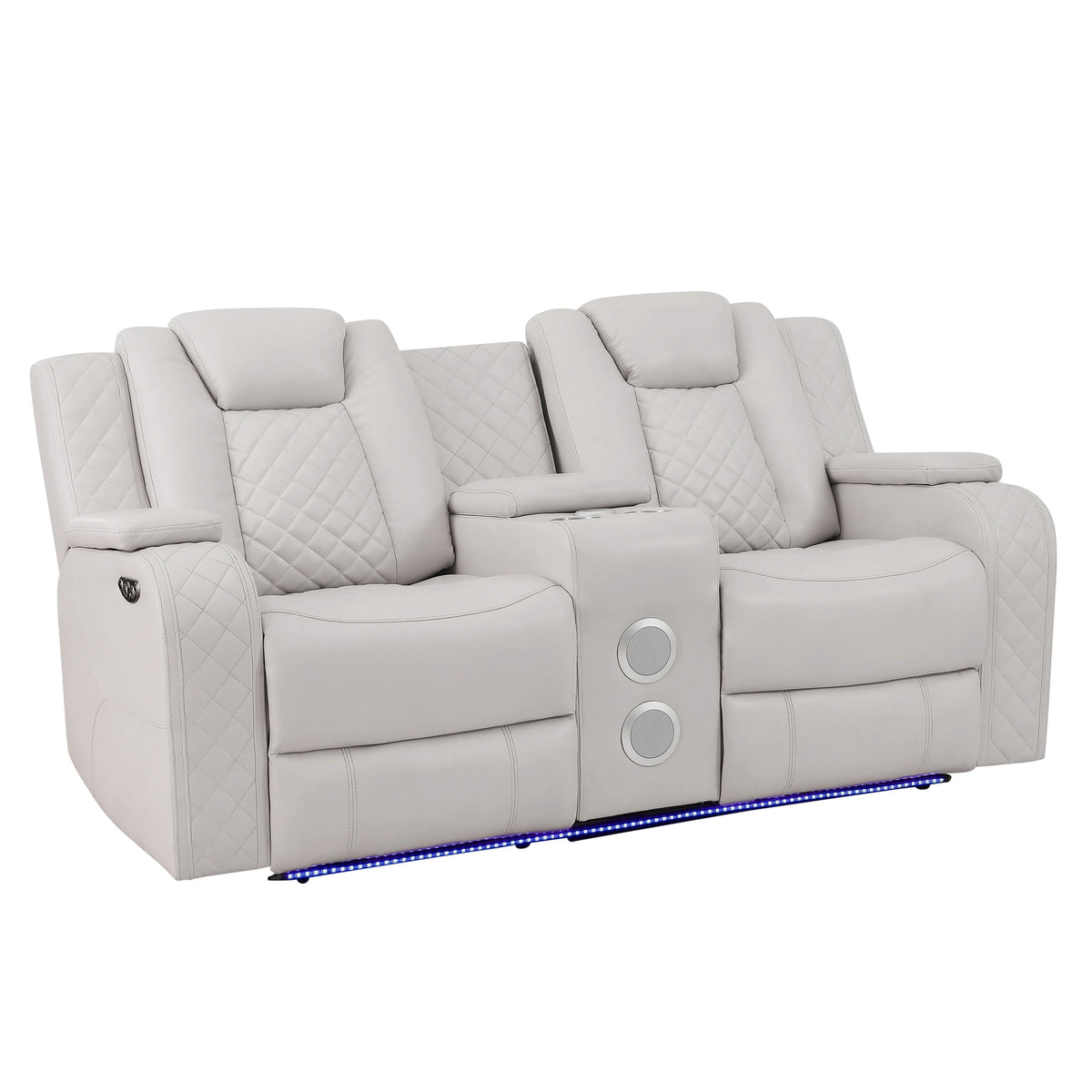 Radiant Pw D. Recln Loveseat W/ Console