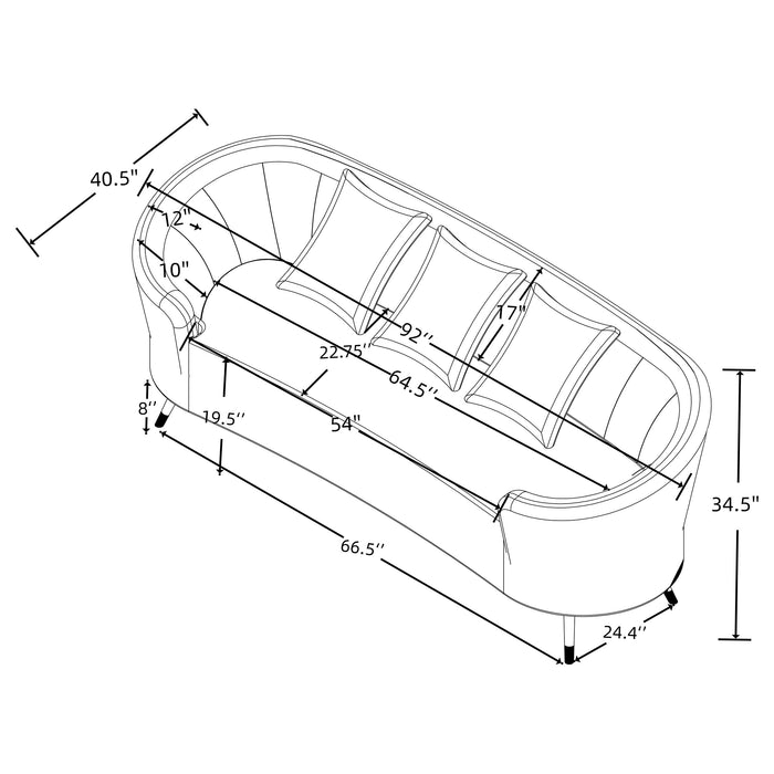 Ellorie Stationary 3 Pc Set - VIP FURNITURE (NJ)