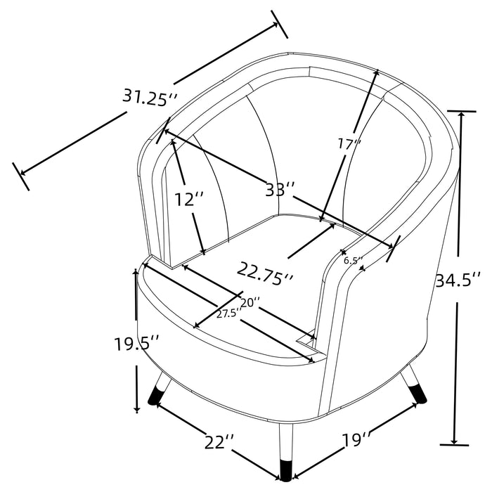 Ellorie Stationary 3 Pc Set - VIP FURNITURE (NJ)