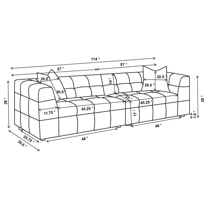 Everly Stationary Sofa - VIP FURNITURE (NJ)