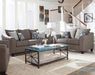 Salizar Upholstered Flared Arm Living Room Set Grey image