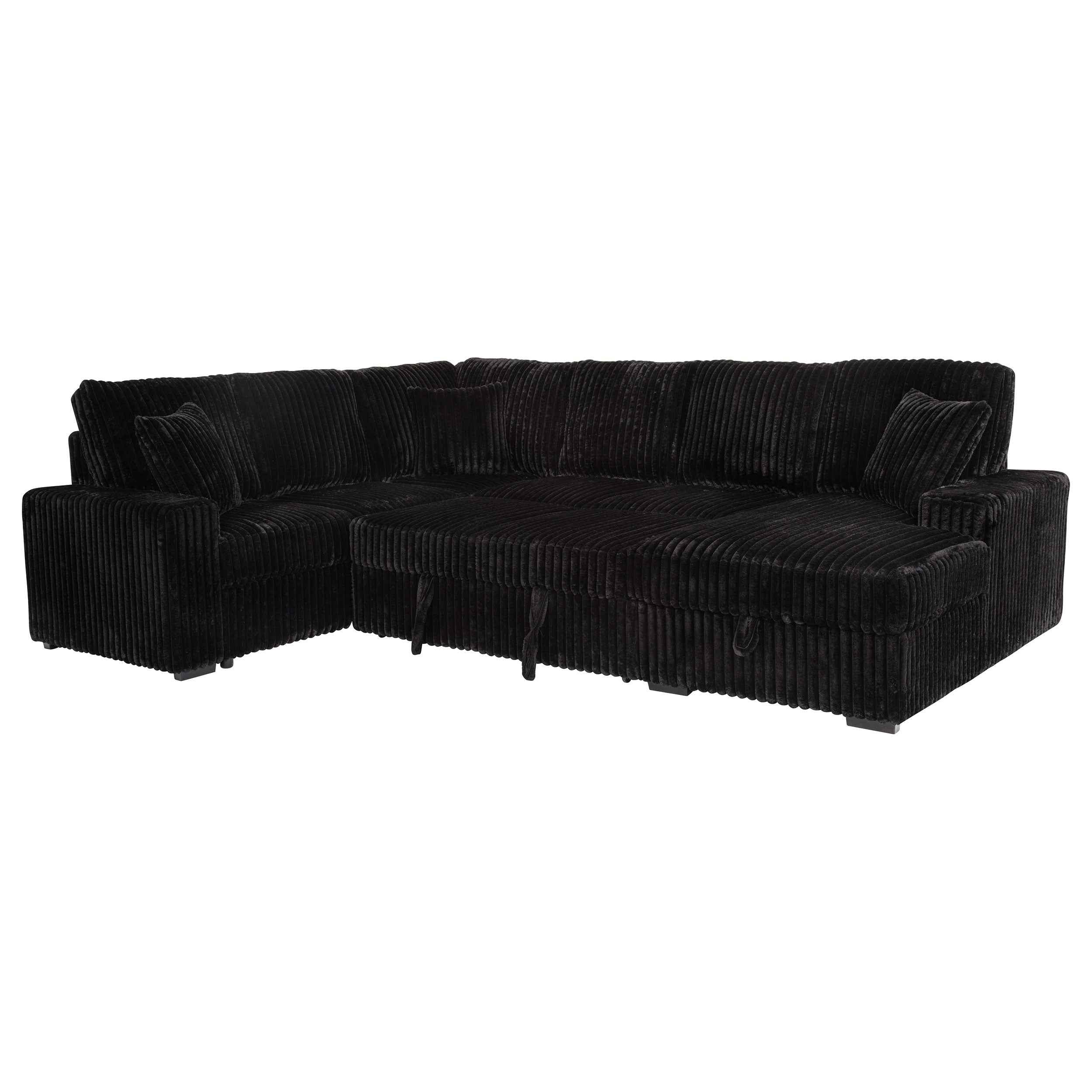 Devonshire Pull-Out Sleeper Sectional Sofa