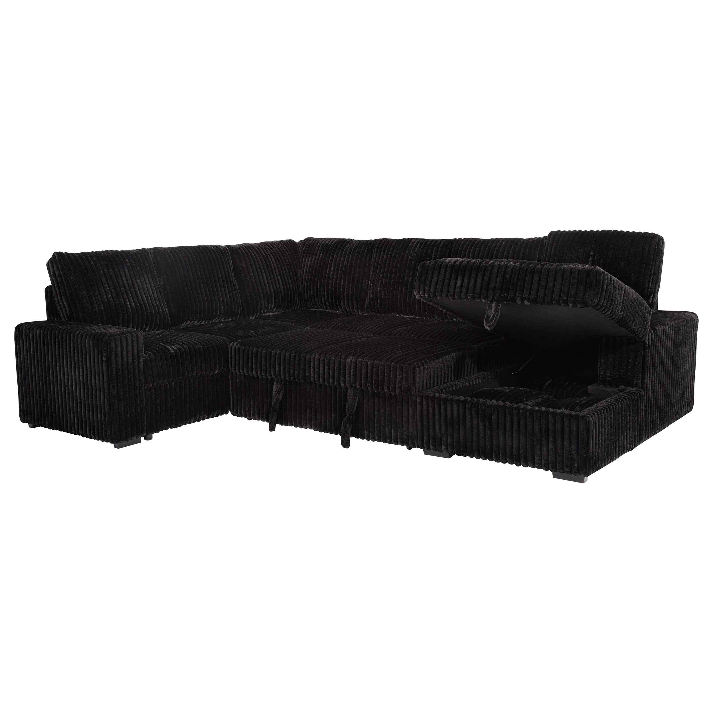 Devonshire Pull-Out Sleeper Sectional Sofa