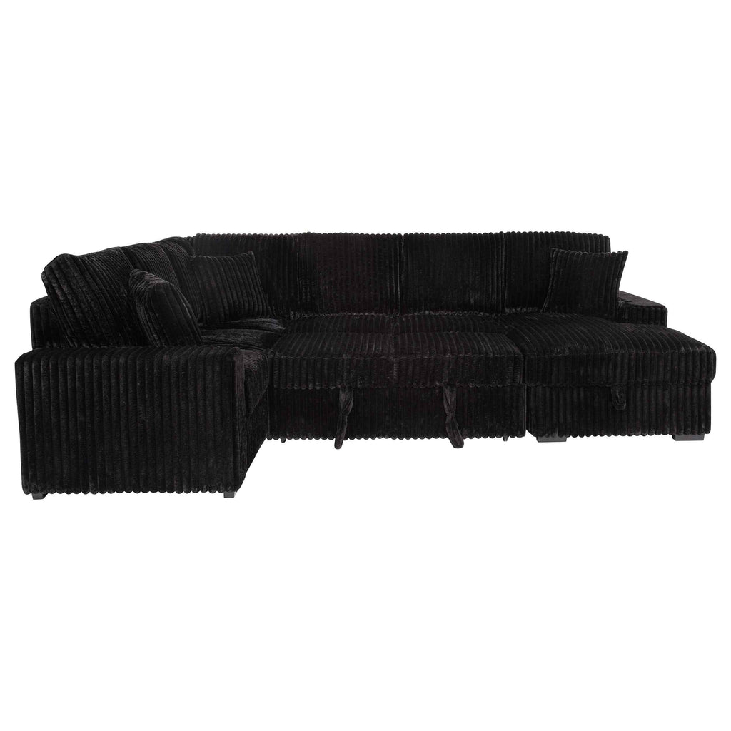 Devonshire Pull-Out Sleeper Sectional Sofa