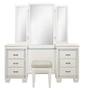 Allura Vanity Dresser with Mirror in White 1916W-15*