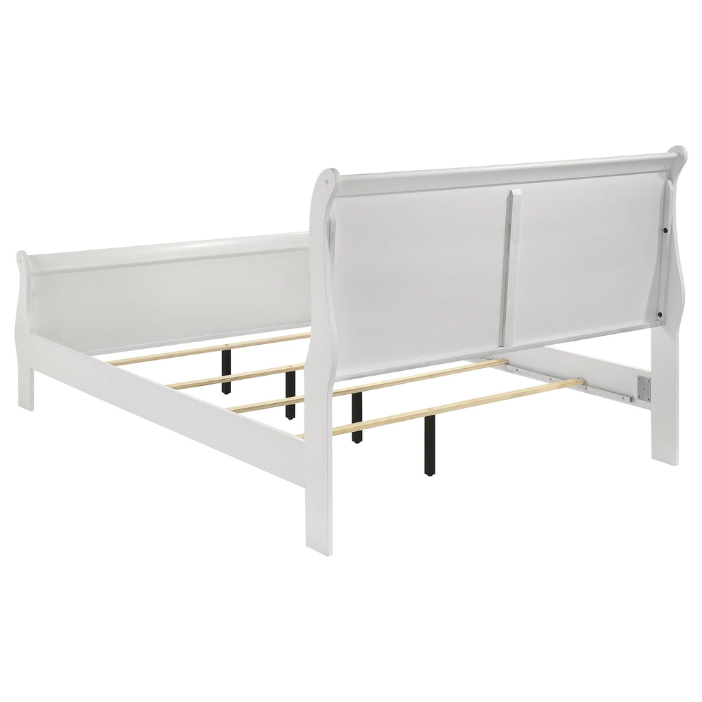 Louis Philippe Sleigh Panel Bed