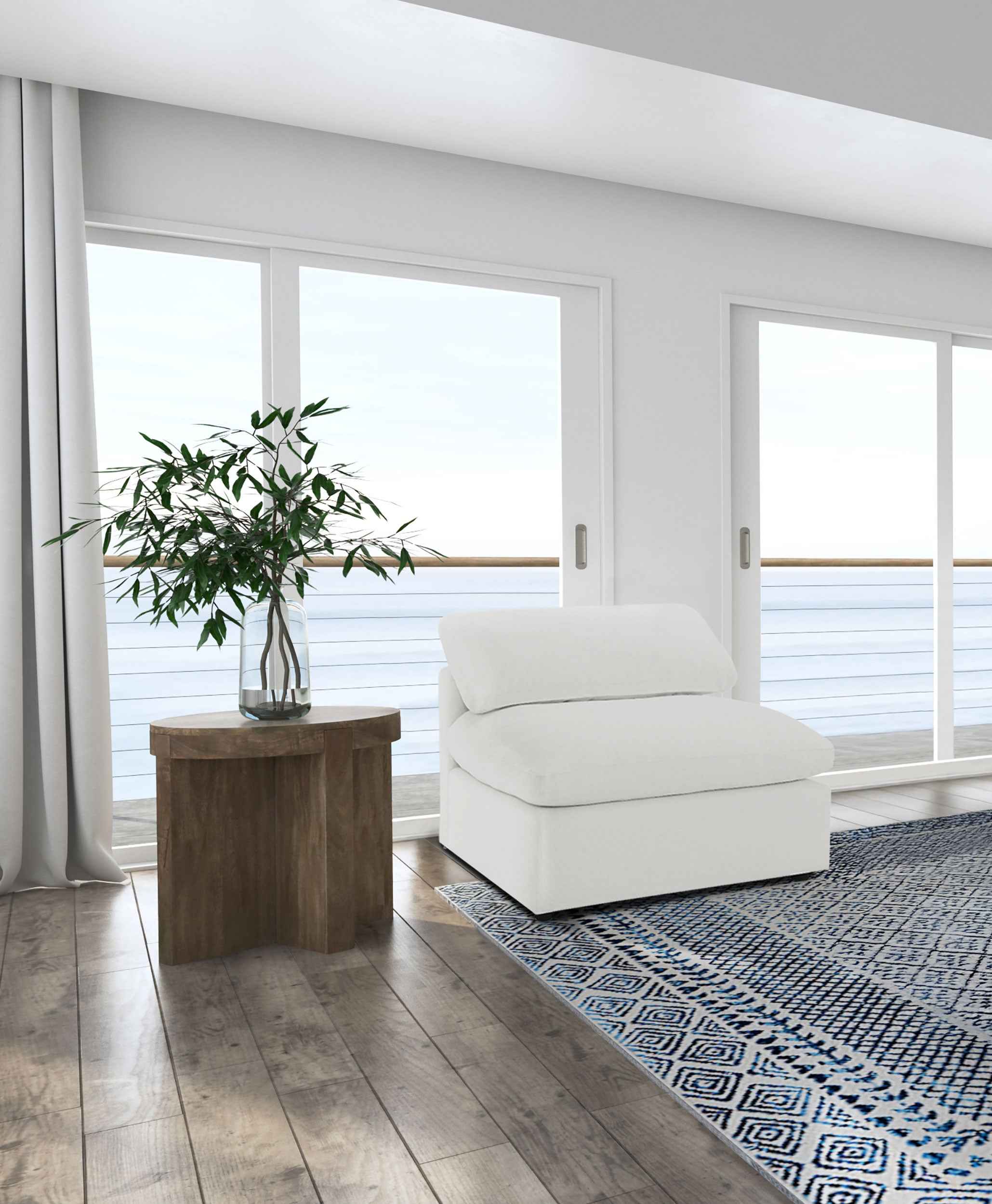 Raleigh Armless Chair