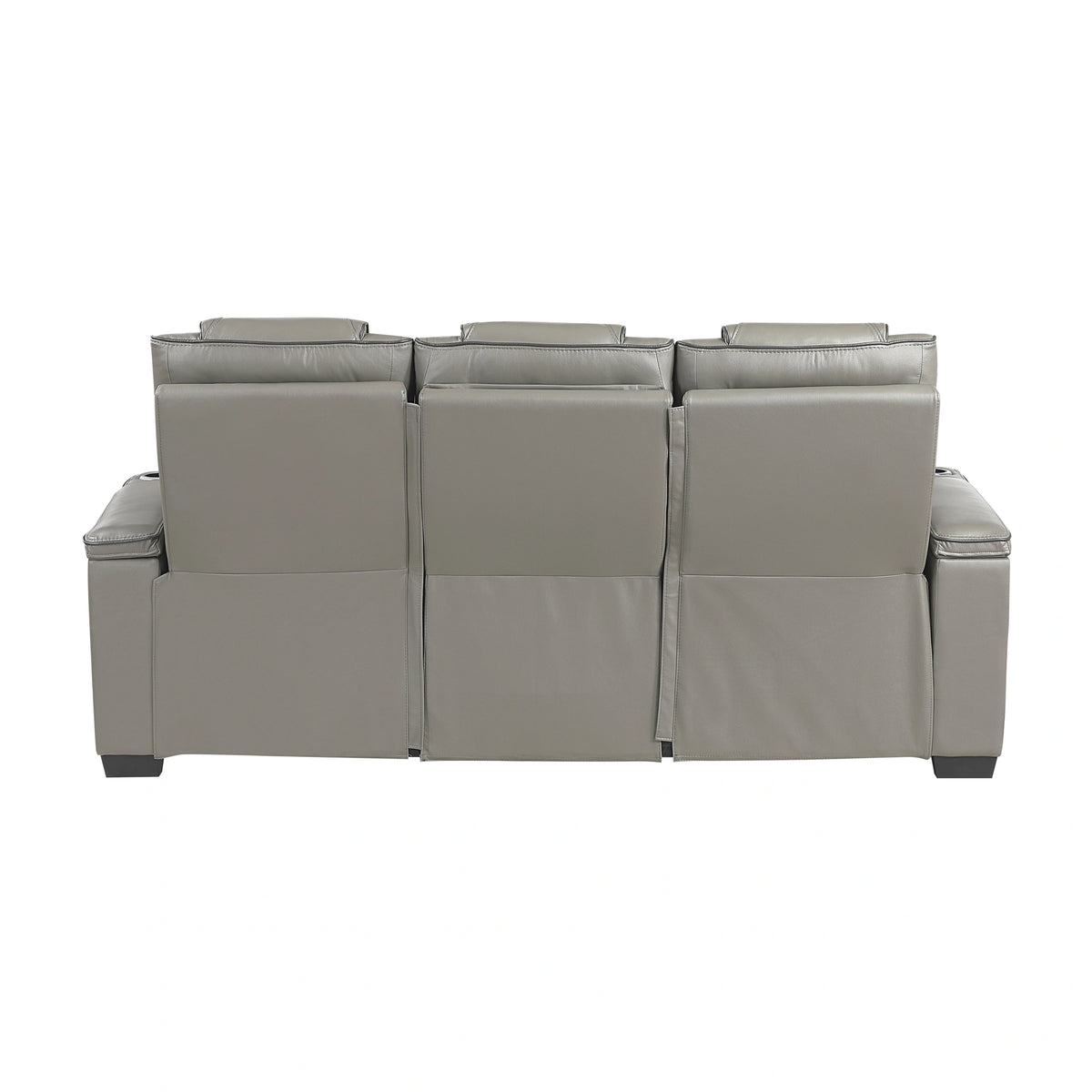 Apex Power Double Reclining Sofa With Center Drop-Down Cup Holders