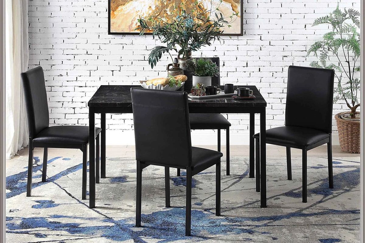 Tempe Dining Table, Faux Marble Top